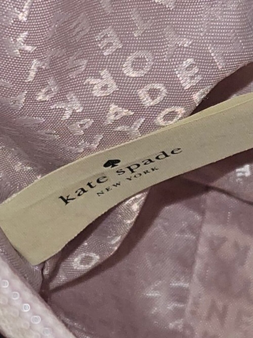 Kate Spade Tote Pink And Pink Glitter Polka Dots Pristine Condition - Picture 7 of 7